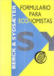 FORMULARIO PARA ECONOMISTAS