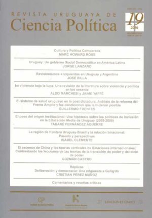 REVISTA URUGUAYA DE CIENCIA POLITICA 19 - 2010