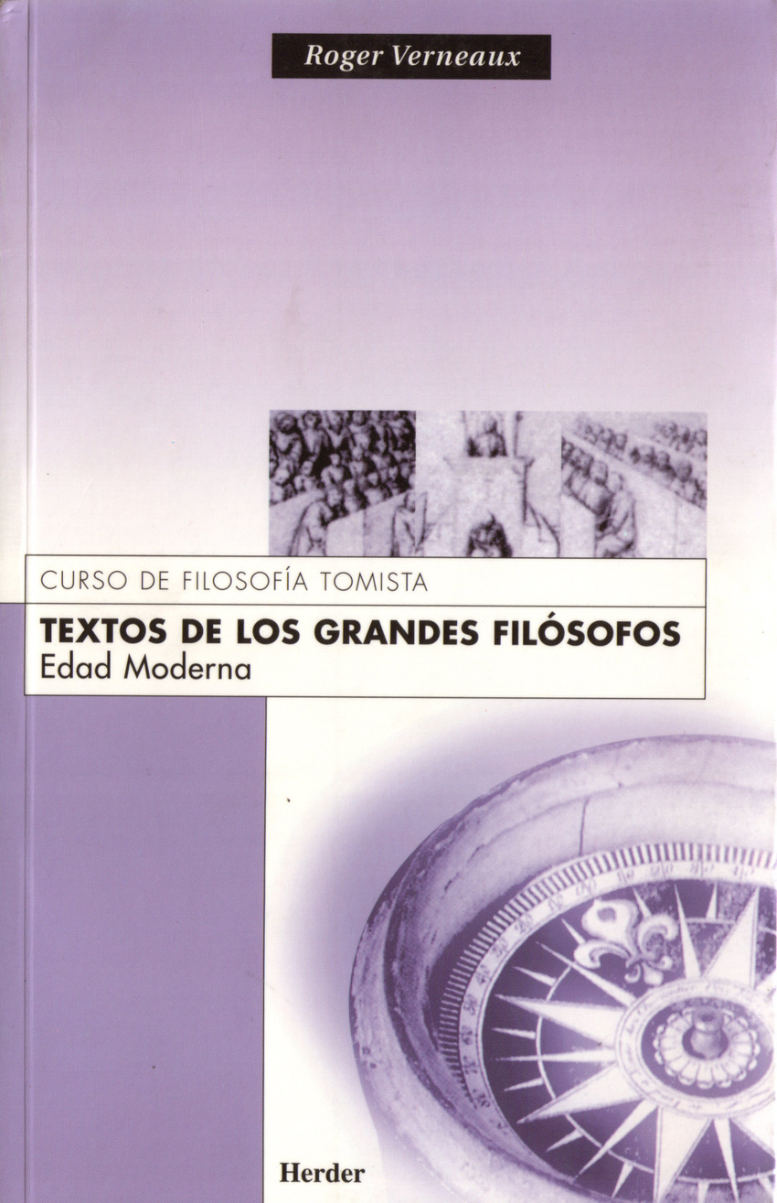 TEXTOS DE LOS GRANDES FILOSOFOS. EDAD MODERNA