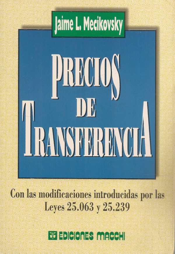 PRECIOS DE TRANSFERENCIA