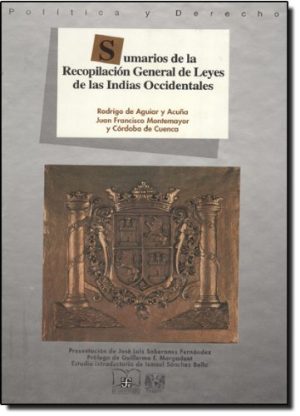 SUMARIOS DE LA RECOPILACION GENERAL DE LEYES