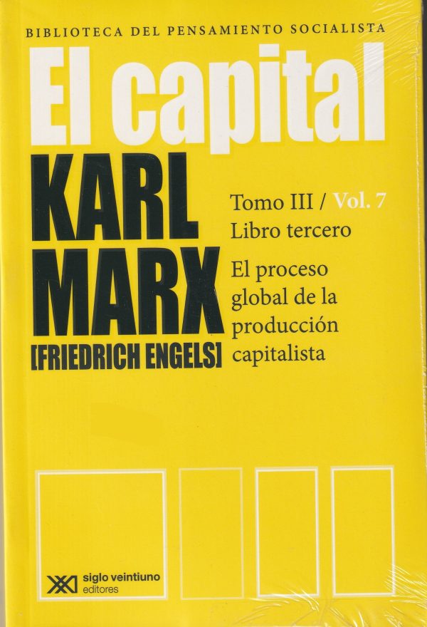 EL CAPITAL - TOMO III / VOLÚMEN 7 - EL PROCESO GLOBAL DE LA PRODUCCIÓN CAPITALISTA