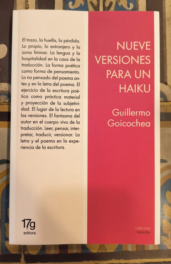 NUEVE VERSIONES PARA UN HAIKU