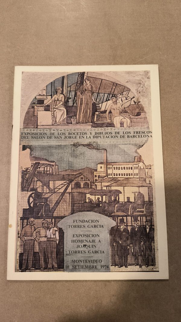 EXPOSICION DE LOS BOCETOS Y DIBUJOS DE LOS FRESCOS DEL SALON DE SAN JORGE EN  LA DIPUTACION DE BARCELONA