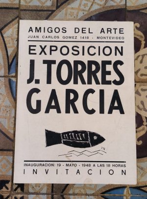 FOLLETO INVITACIÓN EXPOSICION J.TORRES GARCIA - AMIGOS DEL ARTE (1948)