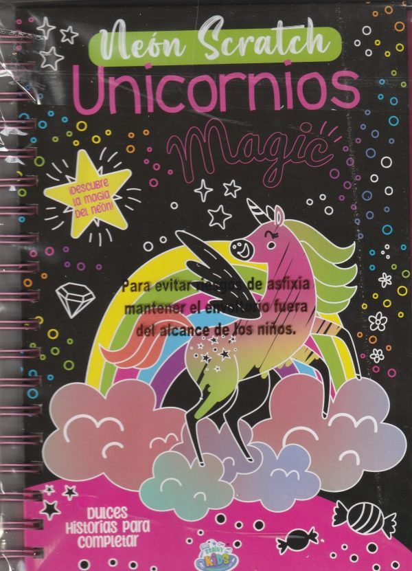 NEON SCRATCH MAGIC UNICORNIOS - Descubre la magia del neon