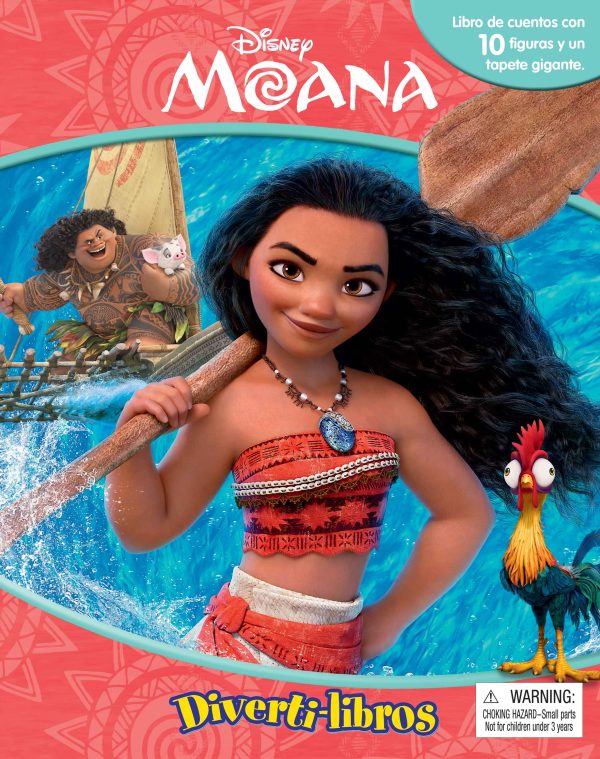 DISNEY MOANA - LIBRO DE CUENTOS CON 10 FIGURAS Y UN TAPETE GIGANTE