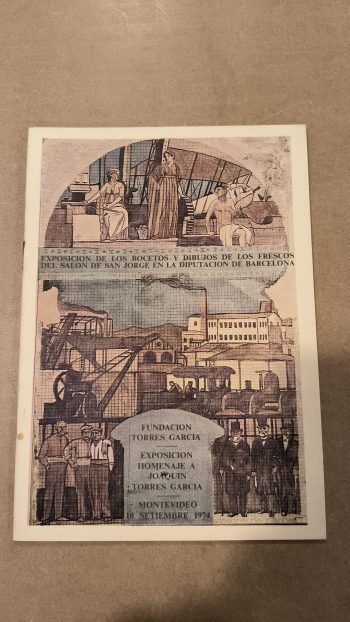 EXPOSICION DE LOS BOCETOS Y DIBUJOS DE LOS FRESCOS DEL SALON DE SAN JORGE EN  LA DIPUTACION DE BARCELONA