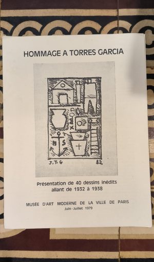 FOLLETO - HOMMAGE A TORRES GARCIA  - MUSEE D'ART MODERNE DE LA VILLE DE PARIS (|1979)