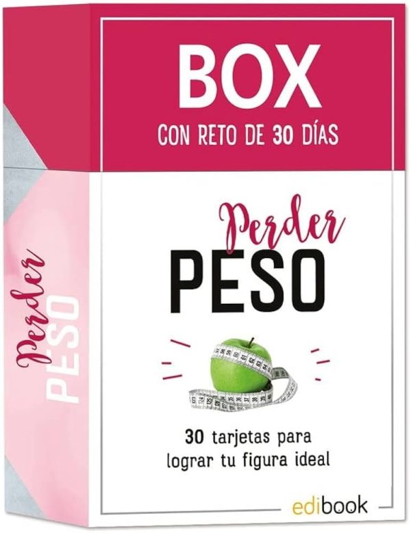 PERDER PESO - CAJITA CON RETO DE 30 DIAS -30 TARJETAS