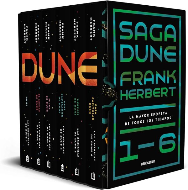 PACK SAGA DUNE (6  TOMOS: DUNE, EL MESIAS DE DUNE, HIJOS DE DUNE, DIOS EMPERADOR DE DUNE, HEREJES DE DUNE Y CASA CAPITULAR DE DUNE)
