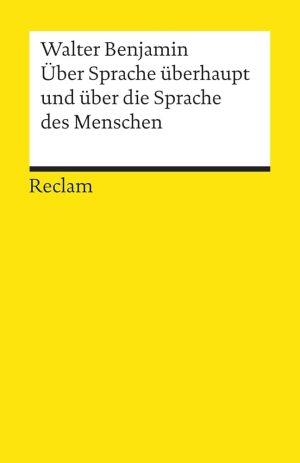 UBER SPRACHE UBERHAUPT UND UBER DIE SPACHE DES MENSCHEN