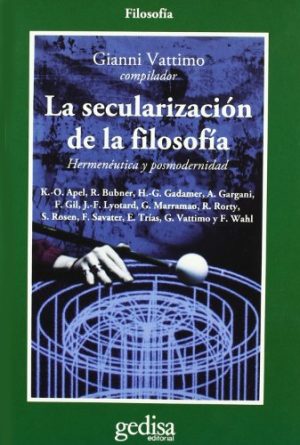 SECULARIZACION DE LA FILOSOFÍA