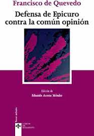DEFENSA DE EPICURO CONTRA LA COMUN OPINION