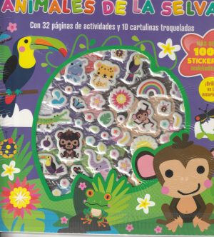DIVERTIDOS ANIMALES DE LA SELVA (Con 32 páginas de actividades y 10 cartulinas troqueladas)