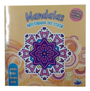 MANDALAS - ARTETERAPIA DEL COLOR - CON FRASES POSITIVAS Y MOTIVCADORAS