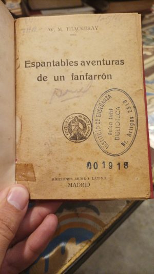 ESPANTABLES AVENTURAS DE UN FANFARRON (Usado)