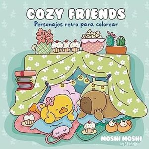 COZY FRIENDS - Personajes retro para colorear