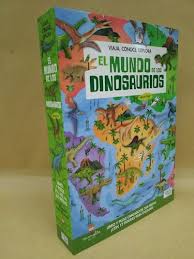 VIAJA, CONOCE, EXPLORA - EL MUNDO DE LOS DINOSAURIOS (Libro y puzzle ovalado de 200 piezas)