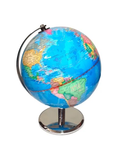GLOBO TERRAQUEO - 25CM BASE METAL