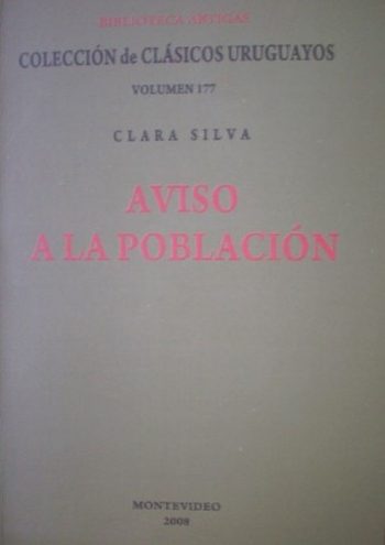 AVISO A LA POBLACION