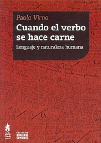 CUANDO EL VERBO SE HACE CARNE - Lenguaje y naturaleza humana