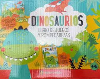 DINOSAURIOS - LIBRO DE JUEGOS Y ROMPECABEZAS