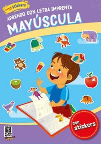 APRENDO CON LETRA IMPRENTA MAYÚSCULA - Con stickers