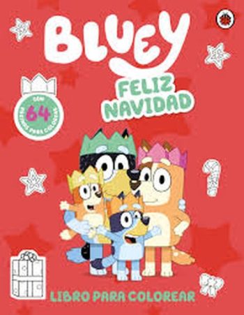 BLUEY. FELIZ NAVIDAD - LIBRO PARA COLOREAR