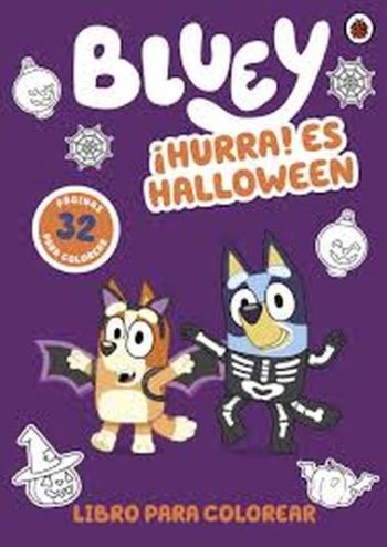 BLUEY - HURRA ES HALLOWEEN - LIBRO PARA COLOREAR