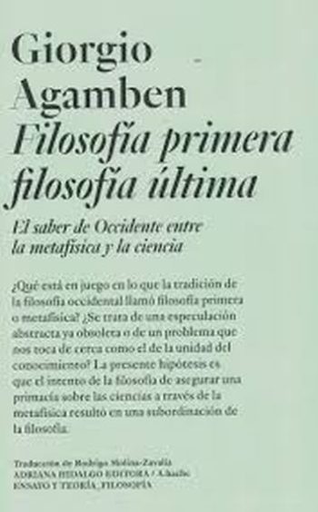 FILOSOFIA PRIMERA FILOSOFIA ÚLTIMA