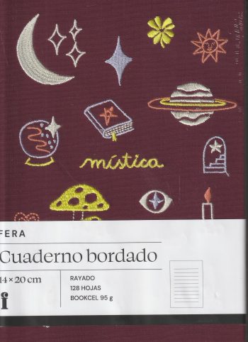CUADERNO BORDADO MISTICA